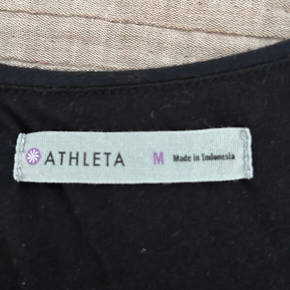 Athleta Black Ruched Midi Dress – Women’s Size M - Picture 5 of 7